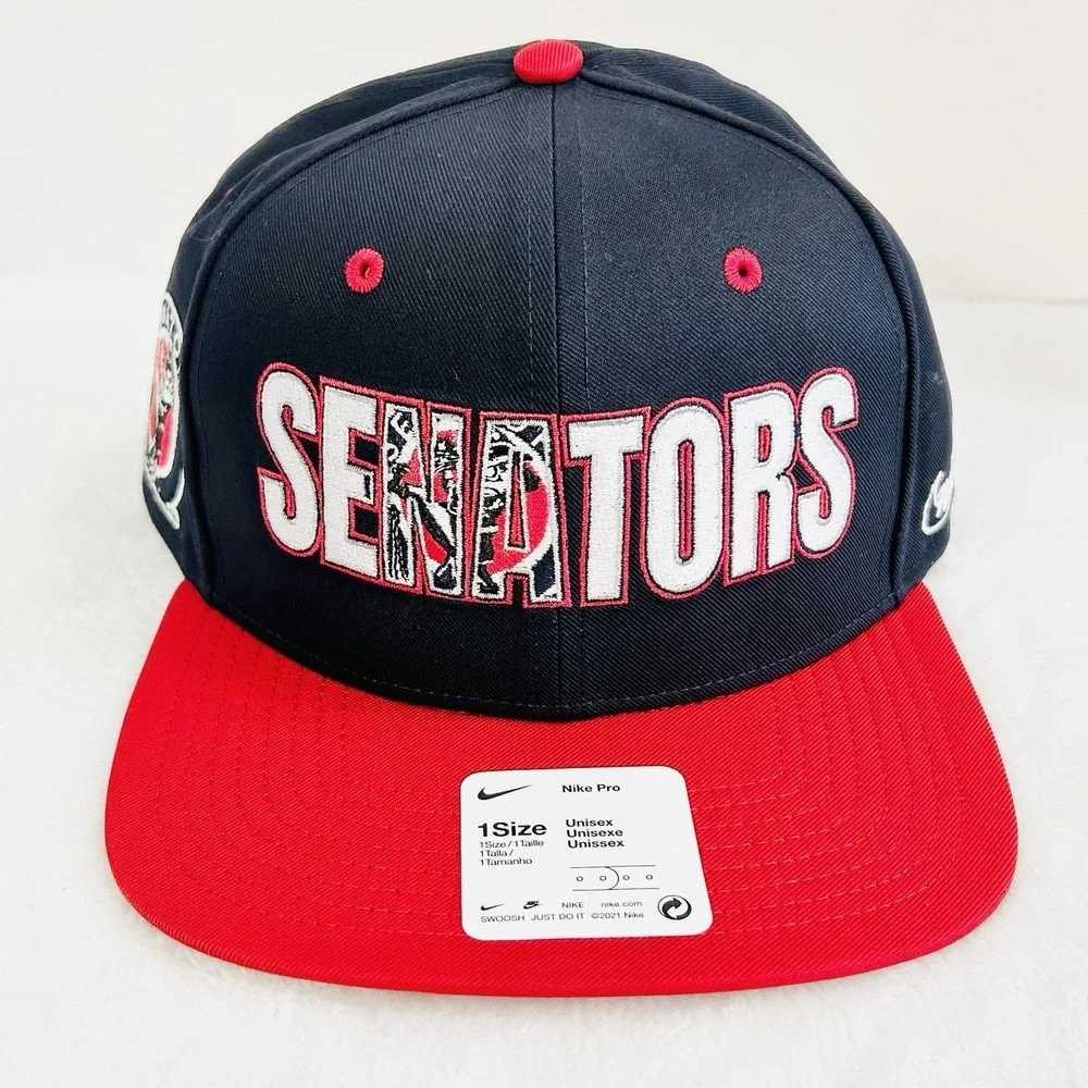 Nike Washington Senators Cooperstown‎ Nike Pro Hat Cap Adjustable Snapback Blue